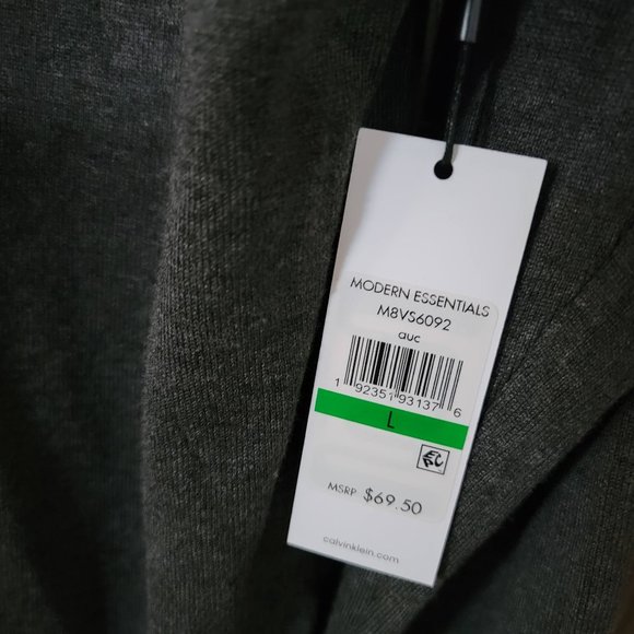 NWT Calvin Klein Plum and Grey Turtleneck Sweater Size Large - Picture 2 of 10